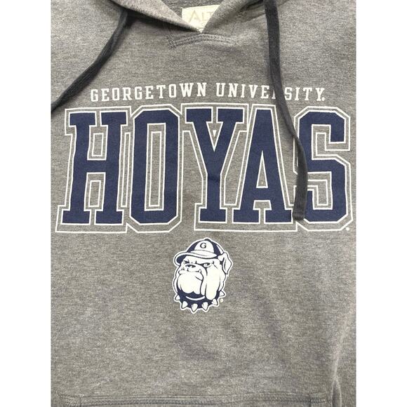 Georgetown University Hoyas Bulldog Hoodie Alta Gracia Large - Picture 6 of 9